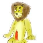  alex_the_lion anthro character_from_animated_feature_film feline innocentsin lion madagascar male mammal penis solo 