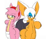  amy_rose anthro areola bat big_breasts big_butt breasts butt duo erect_nipples hedgehog huge_breasts mammal nipples nude rouge_the_bat sega seth65 sonic_(series) thecon wings 