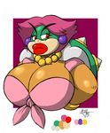  2015 big_breasts breasts ckt clothing cricket-inc ear_piercing koopa madame_flurrie mario_bros nintendo piercing scalie species_change video_games 