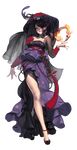  alpha_transparency alternate_costume chaos_online crossed_legs full_body hair_ornament hair_over_one_eye highres long_hair long_legs love_cacao official_art purple_hair red_eyes reina_(chaos_online) solo transparent_background watson_cross 