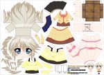  artist_name bikini blue_eyes character_name chibi el_joey ezomori_nozomu highres kanokon paper_cutout papercraft pink_bikini school_uniform silver_hair solo swimsuit watermark web_address 