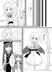  :d :o ^_^ apron bat_wings bouquet bow box braid china_dress chinese_clothes closed_eyes comic dress flandre_scarlet flower greyscale happy hat hong_meiling izayoi_sakuya large_bow long_hair low_wings maid maid_headdress monochrome multiple_girls no_hat no_headwear open_mouth patchouli_knowledge remilia_scarlet short_hair skirt skirt_set slit_pupils smile sonson_(eleven) star touhou translated twin_braids waist_apron wings 