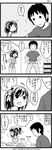  1girl 4koma comic greyscale kandanchi kyon monochrome suzumiya_haruhi suzumiya_haruhi_no_yuuutsu translated 