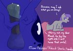  anthro anthrofied balls blue_fur breasts condom cutie_mark dickgirl english_text equine faceless_male female friendship_is_magic fur half-closed_eyes horse imminent_sex intersex male mammal maud_pie_(mlp) my_little_pony nude pashoo penis pony princess_luna_(mlp) text 