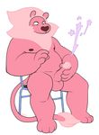  anthro blush cum feline lion lion_(steven_universe) male mammal nipples penis solo steven_universe 