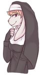  anthro breasts clothed clothing colored cybunny female hair jean_(artist) lagomorph mammal neopets nun rabbit solo 
