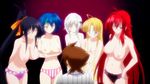  5girls ahoge animated animated_gif asia_argento black_hair black_panties blonde_hair blue_eyes blue_hair blush bouncing_breasts breasts crossed_arms eyes_closed flat_chest green_eyes hair_ribbon hand_on_hip harem high_school_dxd himejima_akeno hyoudou_issei large_breasts leaning_forward long_hair multiple_girls navel nipples panties pimp pink_panties ponytail red_hair rias_gremory ribbon short_hair small_breasts standing striped striped_panties topless toujou_koneko underwear very_long_hair white_hair white_panties xenovia_(high_school_dxd) yellow_eyes 