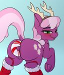  anal anal_masturbation anal_penetration antlers blush candy candy_cane cheerilee_(mlp) clitoris clothing double_penetration dripping equine female food friendship_is_magic glue_(artist) horn improvised_dildo improvised_sex_toy looking_at_viewer mammal masturbation my_little_pony penetration presenting pussy pussy_juice raised_tail solo vaginal vaginal_masturbation vaginal_penetration 