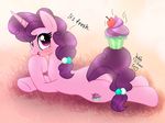  2015 cute english_text equine female feral horn joakaha mammal my_little_pony solo sugar_belle_(mlp) text unicorn 