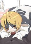  1girl akitaka akitaka_(mcdonnell-douglas) blonde_hair blush bovine butt cattle chubby cow duo erection faceless_male fellatio female furry male male/female mammal nude oral penis sex short_hair white_background yellow_eyes 