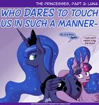  big_butt butt deusexequus dialogue english_text equine female feral friendship_is_magic horn hug mammal my_little_pony princess_luna_(mlp) text twilight_sparkle_(mlp) winged_unicorn wings 