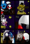  animatronic canine comic female five_nights_at_freddy&#039;s five_nights_at_freddy&#039;s_2 fox golden_freddy_(fnaf) good_and_bad_ones humanoid lagomorph machine male mammal mangle_(fnaf) marionette_(fnaf) mechanical rabbit robot shimazun toy_bonnie_(fnaf) yellow_eyes 