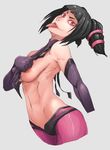  :p areola_slip areolae bad_deviantart_id bad_id bare_shoulders black_hair breasts cowboy_shot drill_hair dudou elbow_gloves gloves halter_top halterneck han_juri looking_at_viewer medium_breasts naughty_face navel purple_eyes sideboob solo street_fighter street_fighter_iv_(series) tongue tongue_out twin_drills whistle_frog 