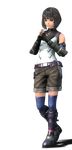  black_hair boots hair_ornament hairpin hands_together lynlee_kuu nintendo official_art shorts thighhighs xenoblade_chronicles_x xenoblade_x 