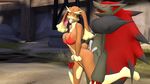  3d animated anthro black_fur bra breasts brown_fur butt butt_grab canine cgi clothing cum cum_in_pussy cum_inside cum_on_butt duo eyes_closed female fox from_behind fur garry&#039;s_mod grey_fur hair hand_on_butt johnithanial lagomorph looking_back lopunny mammal nintendo open_mouth outside penetration pok&eacute;mon sex standing tongue underwear vaginal vaginal_penetration video_games zoroark 