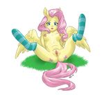  2015 anthro anthrofied anus breasts clitoris cutie_mark equine female fluttershy_(mlp) friendship_is_magic hair kenjisnudeblog legwear looking_at_viewer mammal my_little_pony nipples nude open_mouth pegasus pink_hair presenting presenting_pussy pussy solo spread_legs spread_pussy spreading stockings wings 