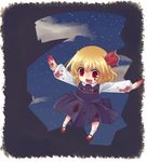  bad_id bad_pixiv_id blonde_hair blood fang hair_ribbon highres mary_janes mei_(jewel_at_time) red_eyes ribbon rumia shoes short_hair solo touhou 