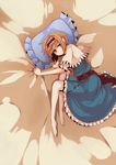  alice_margatroid bad_id bad_pixiv_id bed blonde_hair blue_eyes fuurin_(omaemona) hairband pillow short_hair solo touhou 