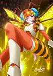  antenna antennae bee blue_eyes final_fantasy final_fantasy_iv final_fantasy_x magus_sisters mindy mizakura stinger summon wings 