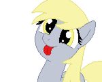  2015 alpha_channel animated bonde_hair derpy_hooves_(mlp) equine female friendship_is_magic mammal my_little_pony pegasus plain_background solo tomdantherock tongue tongue_out transparent_background wings yellow_eyes 