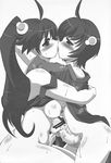  2girls araragi_karen araragi_tsukihi blush censored fingering futanari handjob hug incest kiss masturbation monogatari_(series) multiple_girls mutual_masturbation nipples penis siblings sisters tongue 