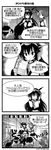  6+girls akatsuki_(kantai_collection) bow closed_mouth comic commentary dated flat_cap folded_ponytail greyscale hair_between_eyes hair_bow hat headgear hibiki_(kantai_collection) high_ponytail highres hiryuu_(kantai_collection) ikazuchi_(kantai_collection) inazuma_(kantai_collection) kaga_(kantai_collection) kantai_collection kumano_(kantai_collection) long_hair manzai monochrome multiple_girls mutsu_(kantai_collection) nagato_(kantai_collection) object_on_head open_mouth pleated_skirt ponytail pot_on_head ryuujou_(kantai_collection) sanari_(quarter_iceshop) short_hair side_ponytail skirt souryuu_(kantai_collection) suzuya_(kantai_collection) taihou_(kantai_collection) translated twintails twitter_username yuubari_(kantai_collection) 