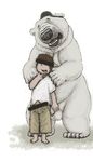  bear dakota-bear human male male/male mammal polar_bear 
