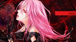  bare_shoulders gloves guilty_crown hair_ornament hairclip long_hair looking_at_viewer open_mouth pink_hair psycho-pass red_eyes solo twintails yoma yuzuriha_inori 