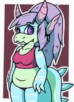  chubby cute dragon female invalid_tag looking_at_viewer neonlink scalie thick_lines 