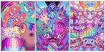  animated animated_gif boo goomba king_koopa luigi mario original paul_robertson pixel_art princess_peach psychedelic super_mario_bros. toad yoshi 