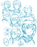  armor breastplate cape collage ddhew english expressions fantasy full_armor mahou_shoujo_madoka_magica miki_sayaka sketch solo 