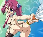  1girl ass bikini breasts curvy female hajime_shindo hetero hiiragi_yuzu micro_bikini nipples solo swimsuit yu-gi-oh! yuu-gi-ou_arc-v 