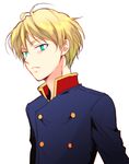  aldnoah.zero blonde_hair blue_eyes male_focus military military_uniform sinba_(ying-hua) slaine_troyard solo uniform 