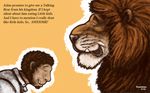  aslan chronicles_of_narnia dakota-bear feline human lion male mammal 