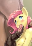  2015 animal_genitalia anthro anthrofied areola balls blush breasts cum cum_in_mouth cum_inside duo equine faceless_male female fluttershy_(mlp) friendship_is_magic hair horse horsecock male male/female mammal my_little_pony nude oral penis pink_hair plain_background pony sex siangian vein veiny_penis yellow_body 