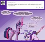  2015 anal anal_penetration blush deusexequus english_text equine female feral friendship_is_magic horn mammal my_little_pony penetration polearm staff starlight_glimmer_(mlp) text twilight_sparkle_(mlp) unicorn vaginal vaginal_penetration weapon winged_unicorn wings 