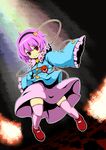  bad_id bad_pixiv_id eyes hairband heart komeiji_satori purple_eyes purple_hair short_hair solo thighhighs touhou tsuttsu zettai_ryouiki 