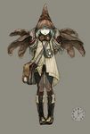  bad_id bad_pixiv_id bag boots brown_eyes gloves goggles hat knee_boots niji original short_hair silver_hair solo 