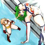  2girls breasts character_request cleavage multiple_girls ring_dream sonic_cat wrestle_angels wrestler wrestling wrestling_outfit 