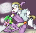  2015 anthro breasts bulk_biceps_(mlp) cleavage clothed clothing crossgender dildo dragon earth_pony equine female female/female friendship_is_magic horse i_am_nude mammal mildlyliquored my_little_pony penetration pony pussy sex sex_toy spike_(mlp) strapon vaginal vaginal_penetration 