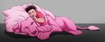  2015 clothing cuddly cute duo feline fur hair human lion lion_(steven_universe) male mammal mane morayn paws pink_fur smile steven_universe young 