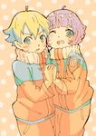  1girl boruto:_naruto_next_generations brother_and_sister cosplay facial_mark highres naruto naruto_(series) siblings uzumaki_boruto uzumaki_himawari uzumaki_naruto uzumaki_naruto_(cosplay) 