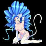  anthro blush breasts cheshiresdesires claws felicia female fur invalid_tag kneeling smile solo 