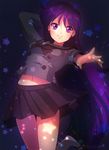  artist_name bad_id bad_pixiv_id bishoujo_senshi_sailor_moon black_hair black_skirt dark highres hino_rei long_hair looking_at_viewer marmalade_(elfless_vanilla) outstretched_arm pleated_skirt purple_eyes school_uniform skirt smile solo star ta_girls_school_uniform very_long_hair 