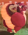  big_butt butt dragon dragon_(shrek) female herro invalid_tag lipstick overweight scalie shrek western_dragon wide_hips wings 