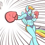  anthro anthrofied blue_fur boxing_gloves breasts clothed clothing equine female friendship_is_magic fur garam hair half-dressed horse mammal multicolored_hair my_little_pony open_mouth panties plain_background pony rainbow_dash_(mlp) rainbow_hair simple_background solo sports_bra underwear white_background wings 