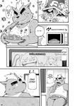  bear boxer-briefs chubby clothing comic english_text food inside japanese_text kemono kinoshita-jiroh mammal microwave television text translated truancy undershirt yamano_taishou 