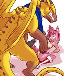  2015 after_sex amy_rose anthro breasts claws clenched_teeth cum cum_in_pussy cum_inside dragon ear_piercing female feral fur hedgehog horn kayla-na knot male mammal nipples penis piercing pink_fur pussy scarf sonic_(series) sonic_the_hedgehog spikes teeth video_games 