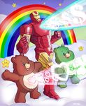  ambiguous_gender care_bears iron_man laser male marco_d&#039;alfonso marvel rainbow star unknown_character 