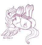  2015 anatomically_correct anatomically_correct_pussy animal_genitalia anus ball_gag bound butt equine equine_pussy female feral friendship_is_magic gag gagged kayla-na mammal my_little_pony pegasus puffy_anus pussy rainbow_dash_(mlp) solo wings 